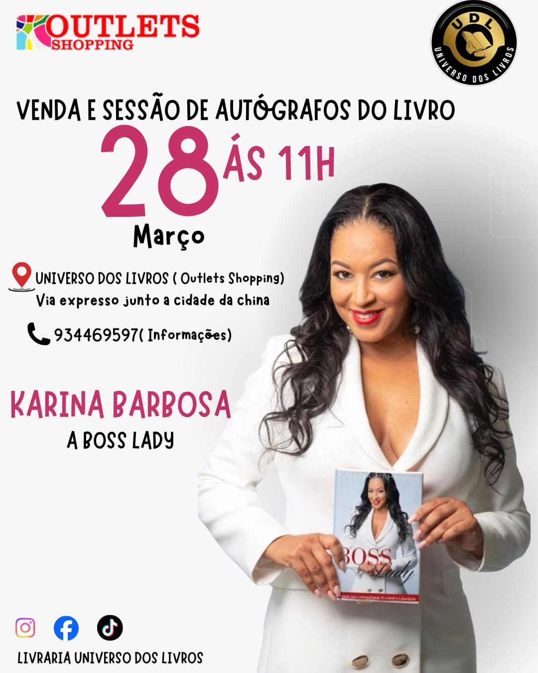 Karina Barbosa: Venda E Sessão De Autógrafos Do Livro "Boss Lady"
